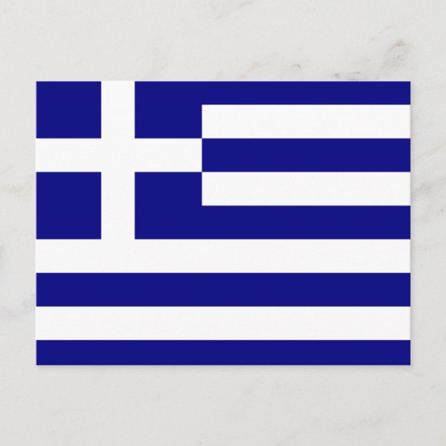 Postal Bandera de Grecia (Anverso)
