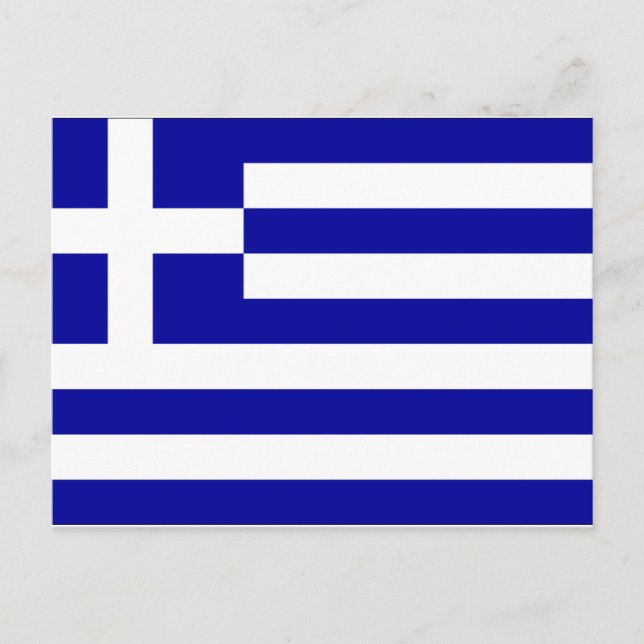 Postal Bandera de Grecia (Anverso)