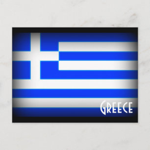 Postal Bandera de Grecia Oscura