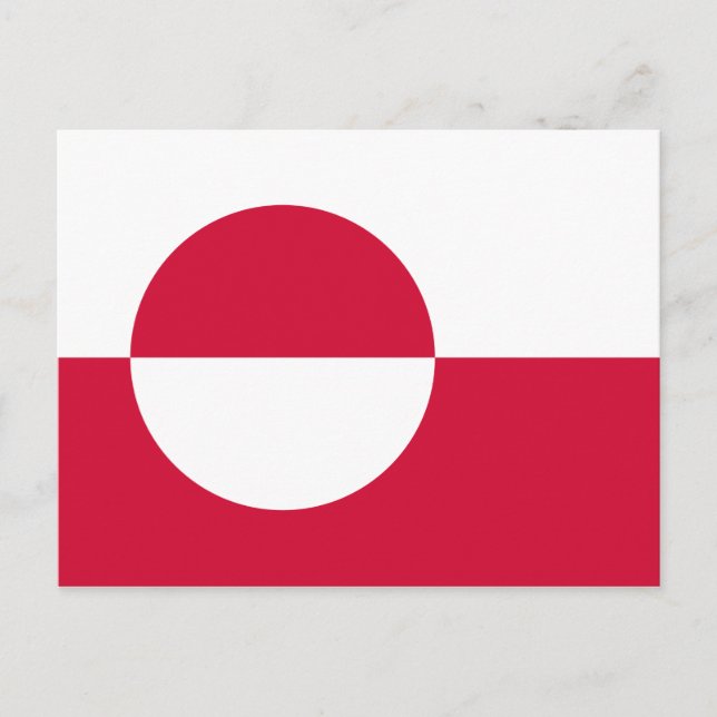 Postal Bandera de Groenlandia (Anverso)