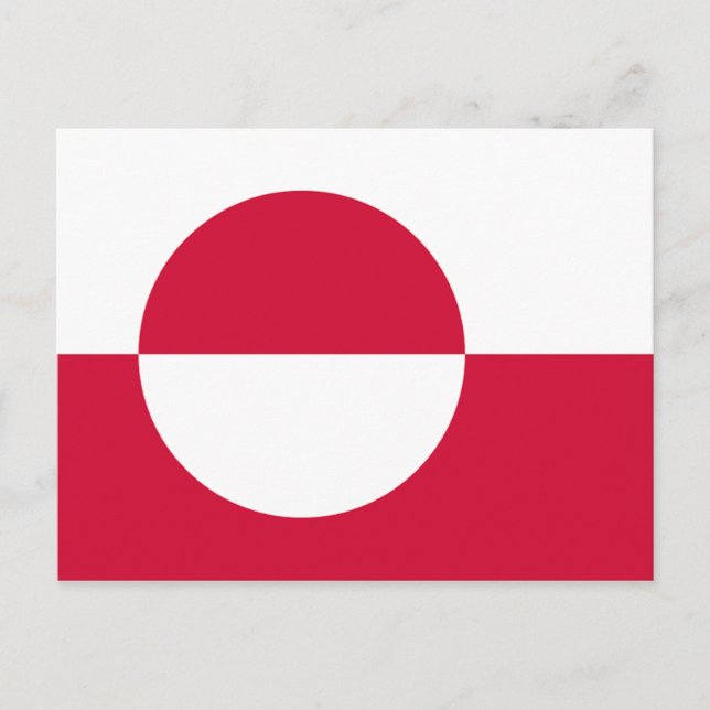 Postal Bandera de Groenlandia (Anverso)