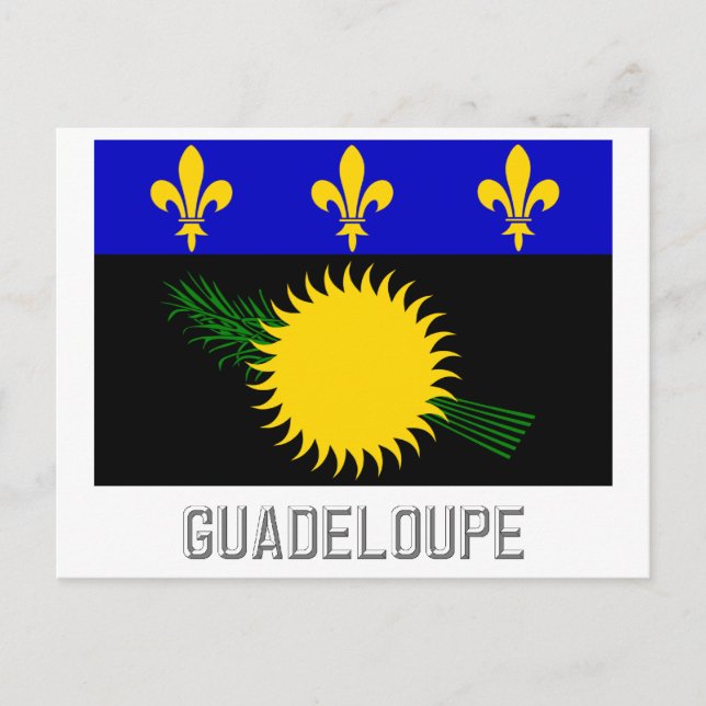 Postal Bandera de Guadalupe con nombre (Anverso)