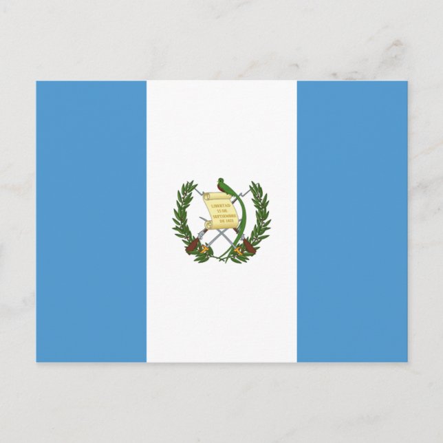 Postal Bandera de Guatemala (Anverso)