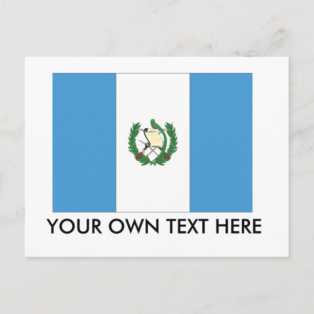 Postal Bandera de Guatemala (Anverso)