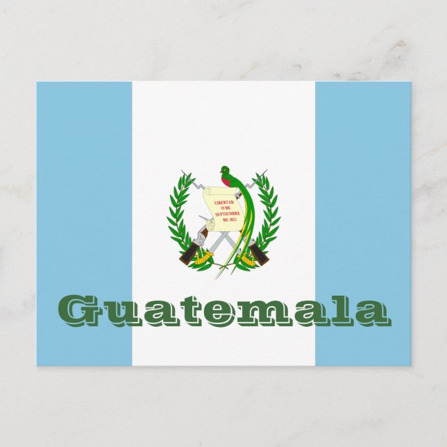 Postal Bandera de Guatemala (Anverso)
