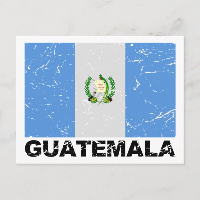 Postal Bandera de Guatemala de época (Anverso)