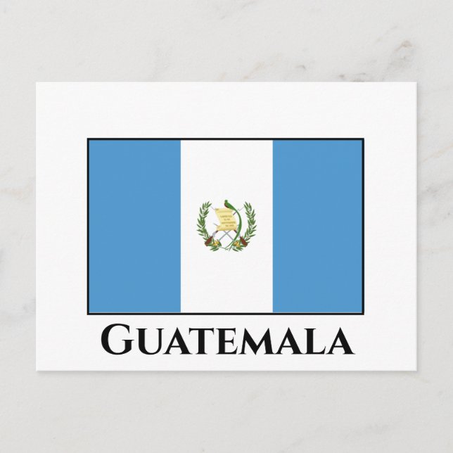 Postal Bandera de Guatemala (Guatemala) (Anverso)