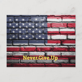 Postal Bandera de Guay USA con presupuesto