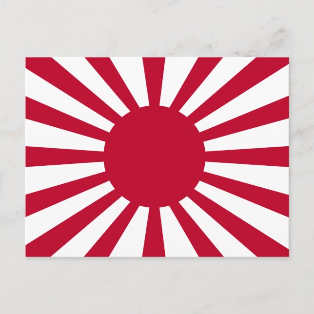 Postal Bandera de guerra imperial de Japón (Anverso)
