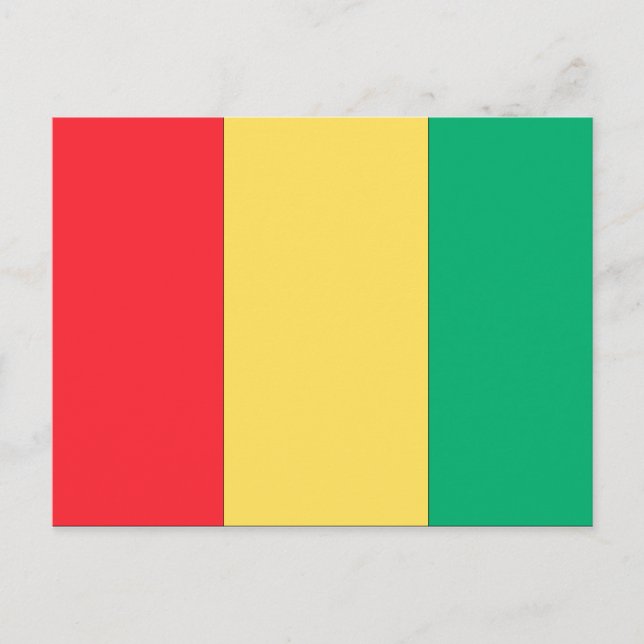 Postal Bandera de Guinea (Anverso)