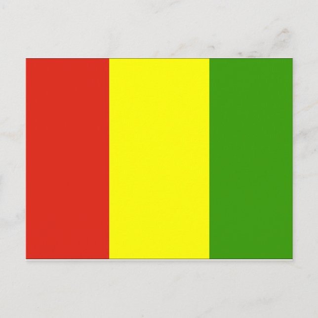 Postal Bandera de Guinea (Anverso)