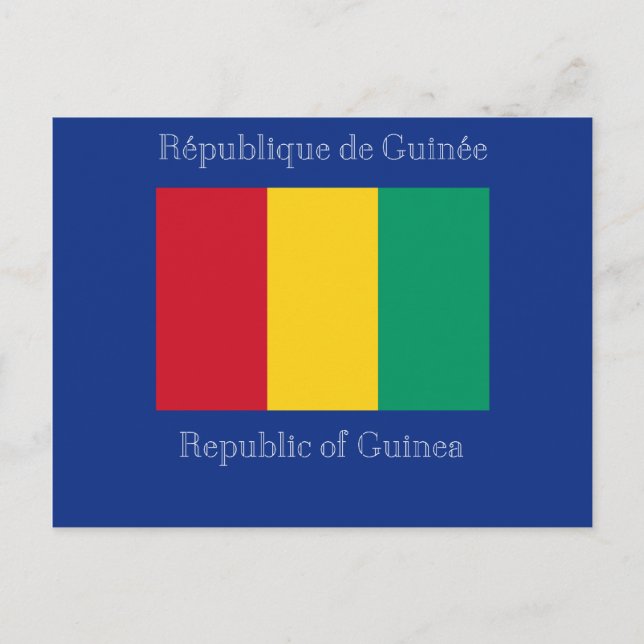 Postal Bandera de Guinea (Anverso)