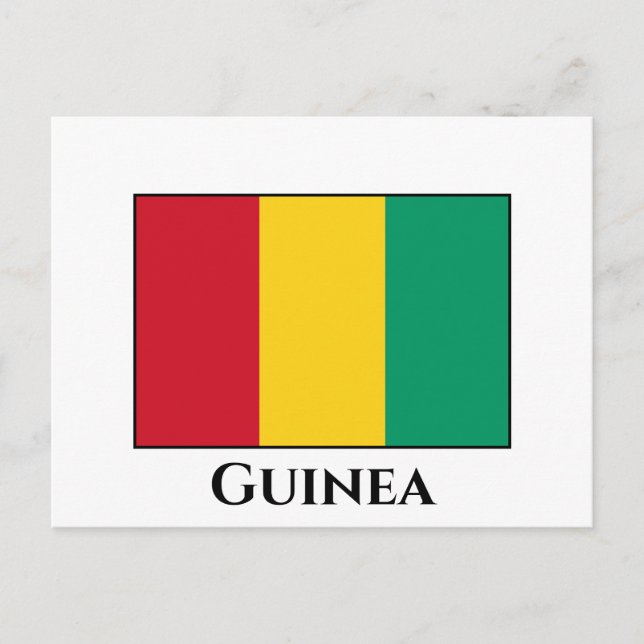 Postal Bandera de Guinea (Anverso)