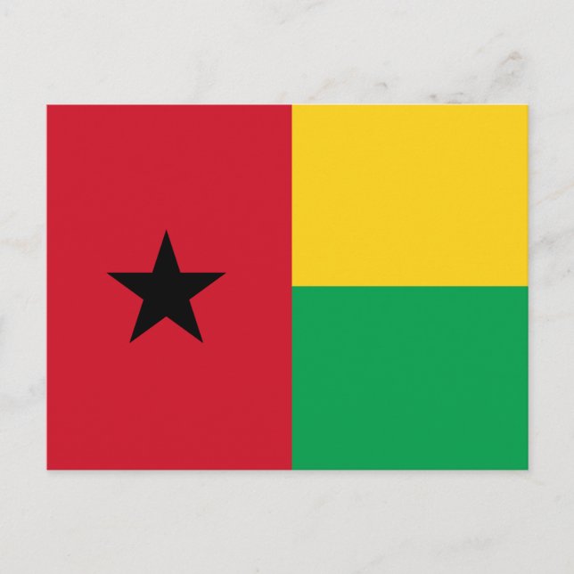 Postal Bandera de Guinea Bissau (Anverso)