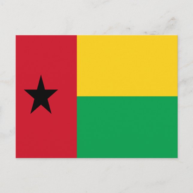 Postal Bandera de Guinea-Bissau (Anverso)