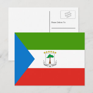 Postal Bandera de Guinea Ecuatorial