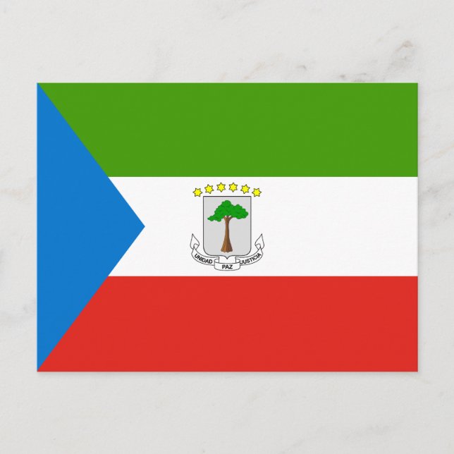 Postal Bandera de Guinea Ecuatorial (Anverso)