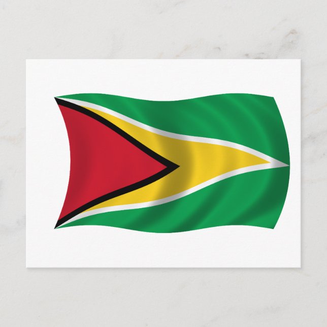 Postal Bandera de Guyana (Anverso)