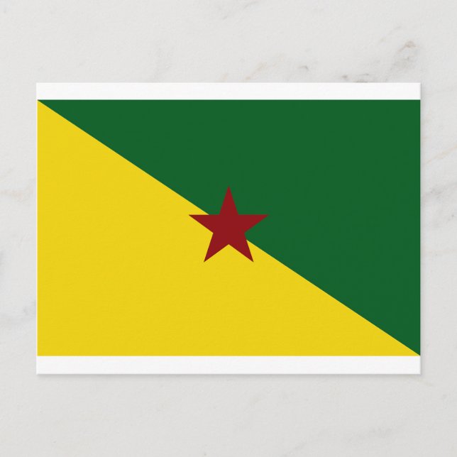 Postal Bandera de Guyana Francesa (Anverso)