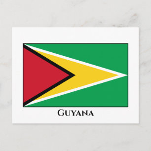 Postal Bandera de Guyana (guyanesa)