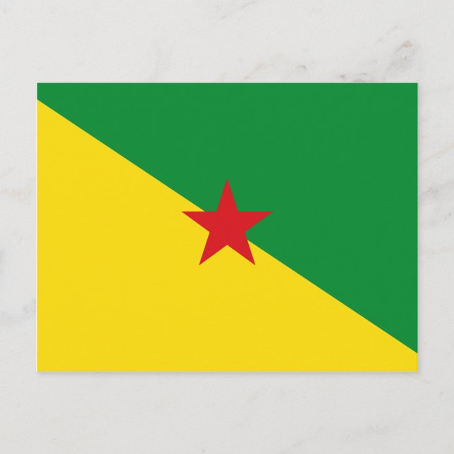 Postal Bandera de Guyane GF (Anverso)