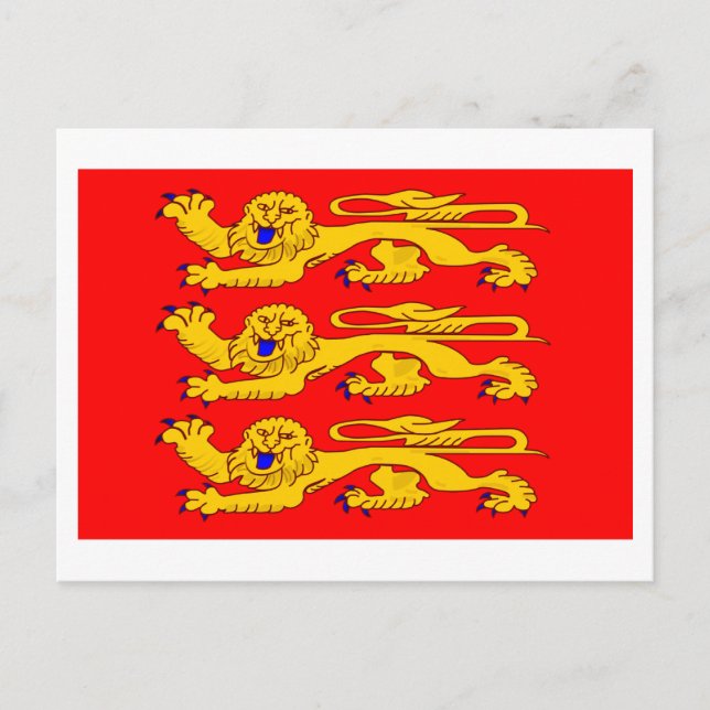 Postal Bandera de Haute-Normandie (Anverso)