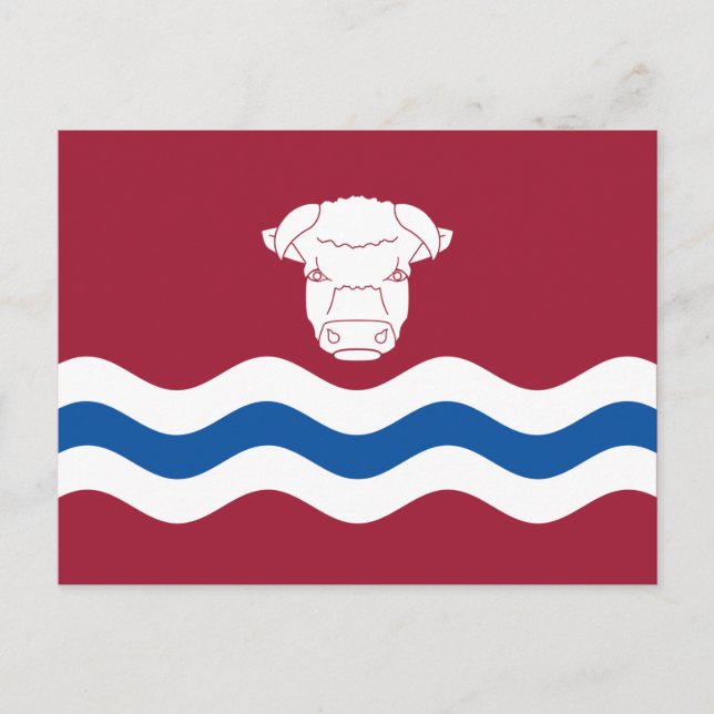 Postal Bandera de Herefordshire (condado del Reino Unido) (Anverso)