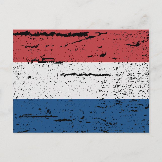 POSTAL BANDERA DE HOLANDA (Anverso)