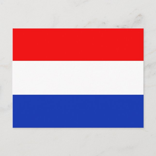 Postal Bandera de Holanda (Anverso)