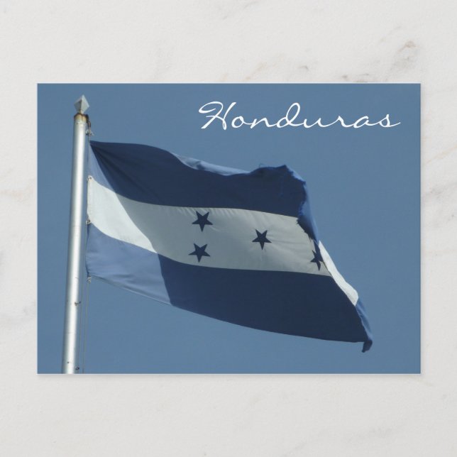 Postal bandera de honduras (Anverso)