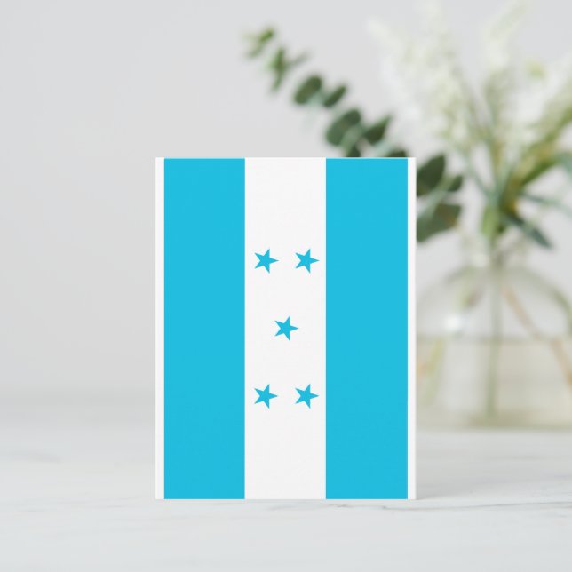 Postal Bandera de Honduras (Anverso de pie)