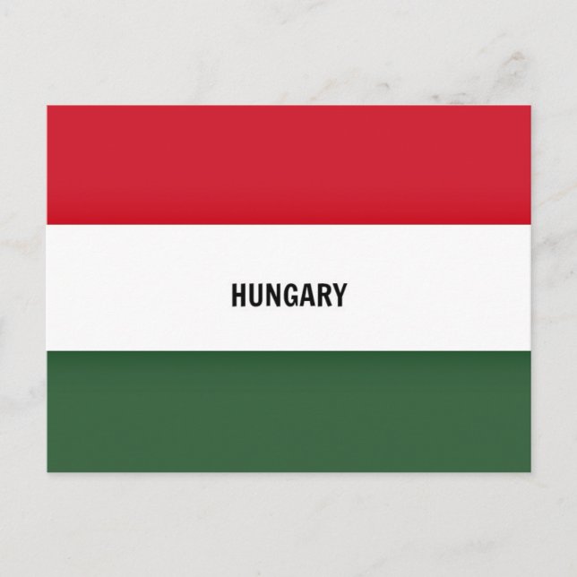 Postal Bandera de Hungría (Anverso)