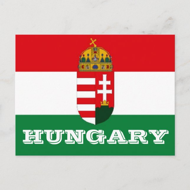 Postal Bandera de Hungría (Anverso)