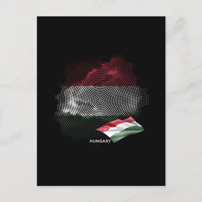 Postal bandera de Hungría (Anverso)