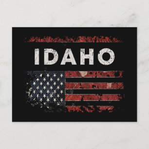 Postal Bandera de Idaho USA