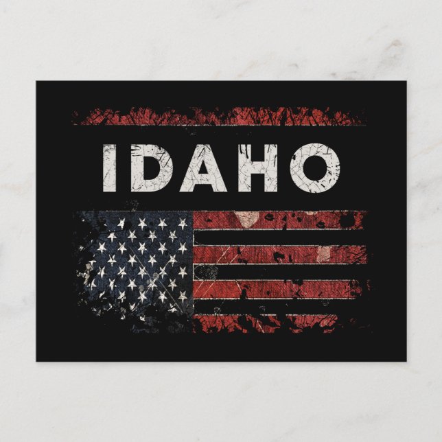 Postal Bandera de Idaho USA (Anverso)