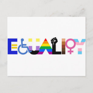 Postal Bandera de Igualdad Inclusiva