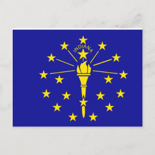 Postal Bandera de Indiana