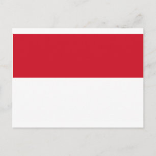 Postal Bandera de Indonesia