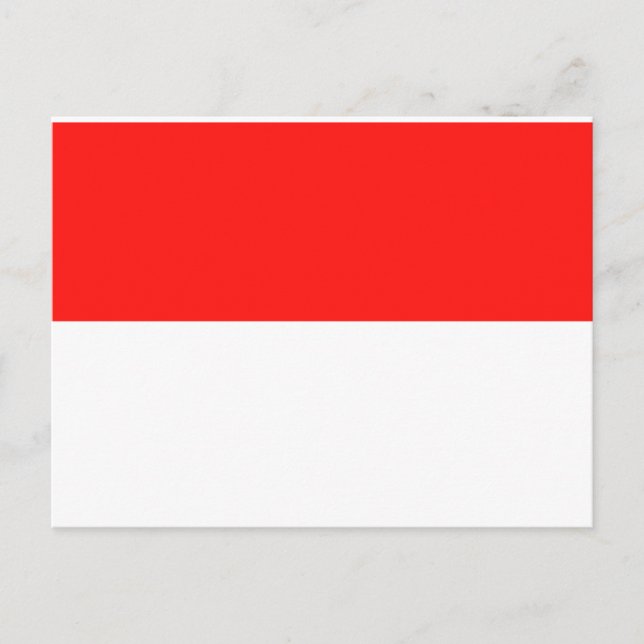 Postal Bandera de Indonesia (Anverso)