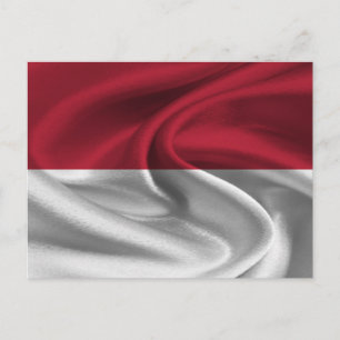 Postal Bandera de Indonesia