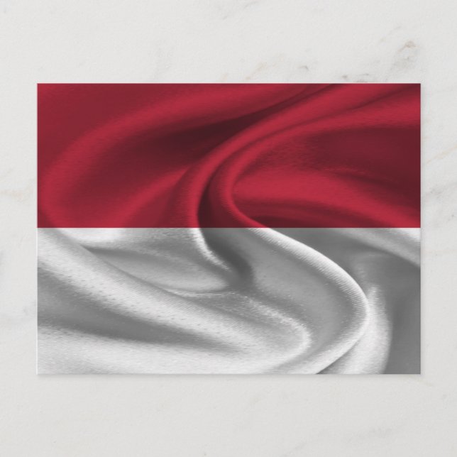 Postal Bandera de Indonesia (Anverso)