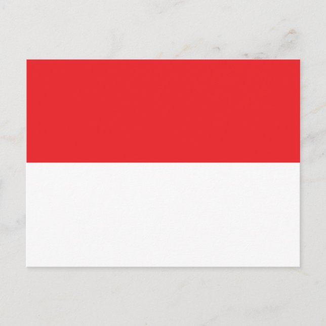 Postal Bandera de Indonesia (Anverso)