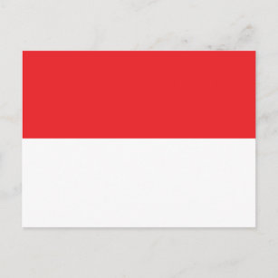 Postal Bandera de Indonesia