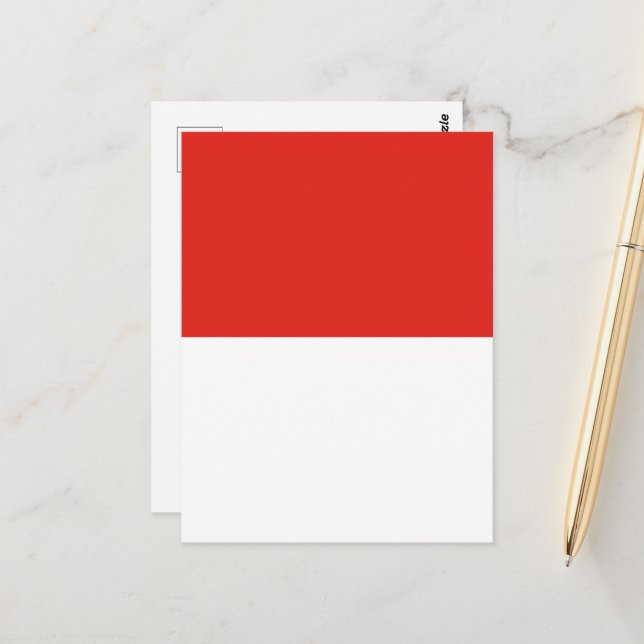 Postal Bandera de Indonesia (Anverso/Reverso In Situ)