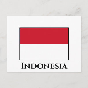 Postal Bandera de Indonesia (indonesia)