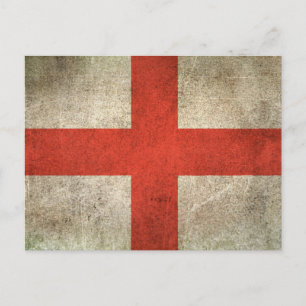 Postal Bandera de Inglaterra con problemas de cosecha