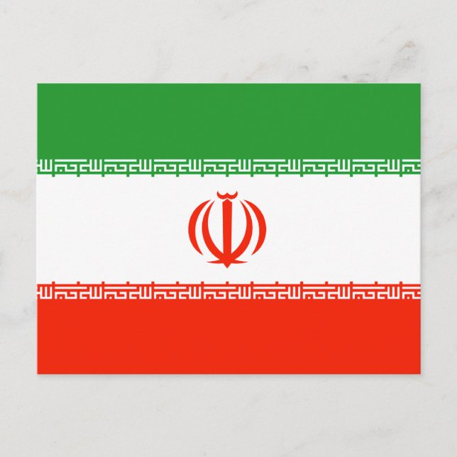 Postal Bandera de Irán (Anverso)