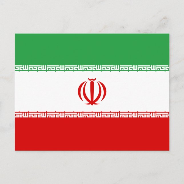Postal Bandera de Irán (Anverso)