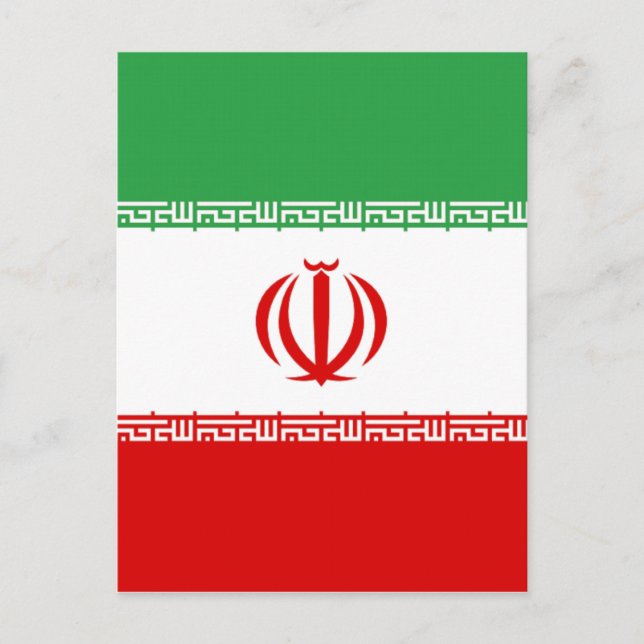 Postal Bandera de Irán (Anverso)
